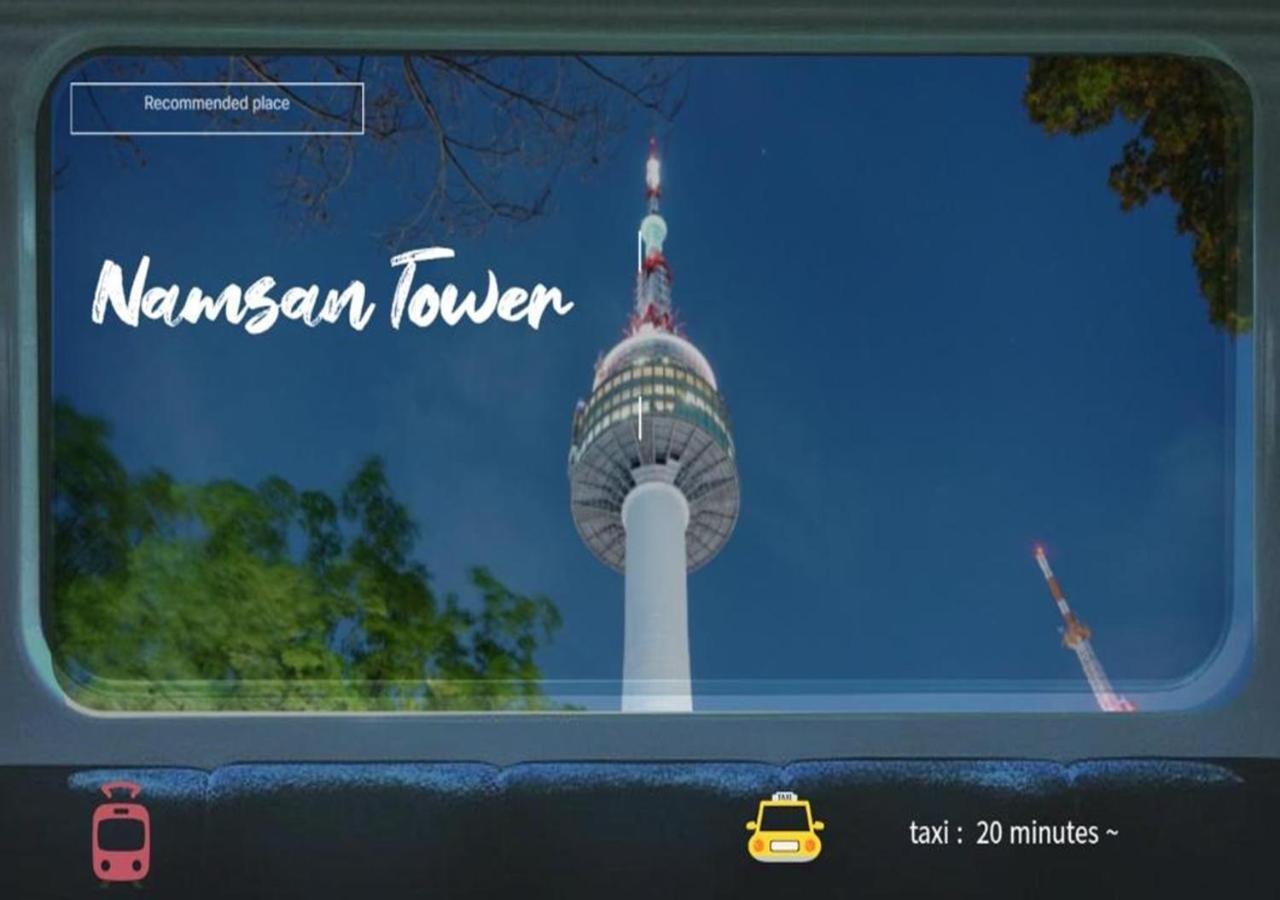 Park #hongdae Sinchon 10min #metro 3min #3beds Apartemen *