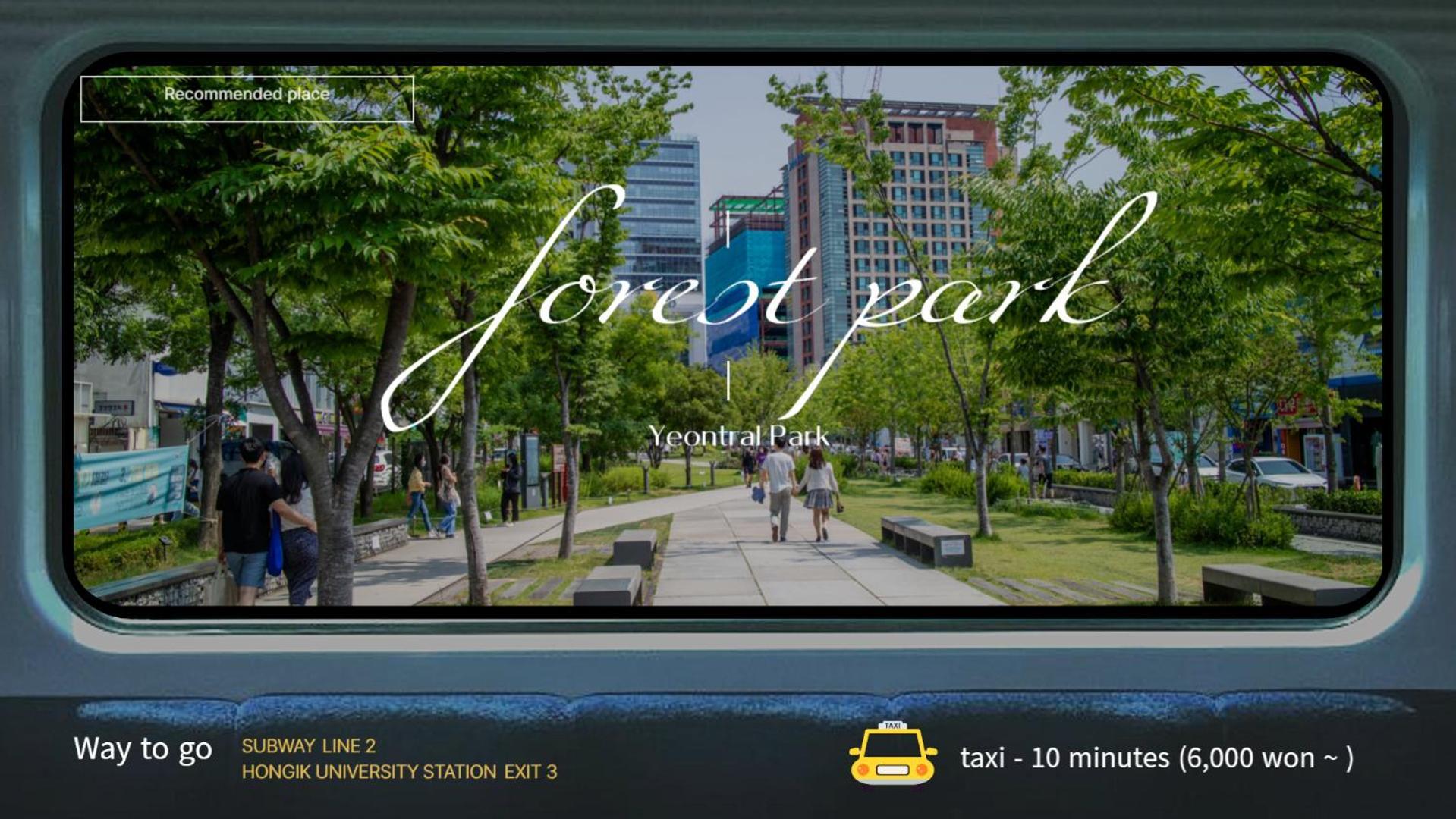 Park #hongdae Sinchon 10min #metro 3min #3beds Apartment *